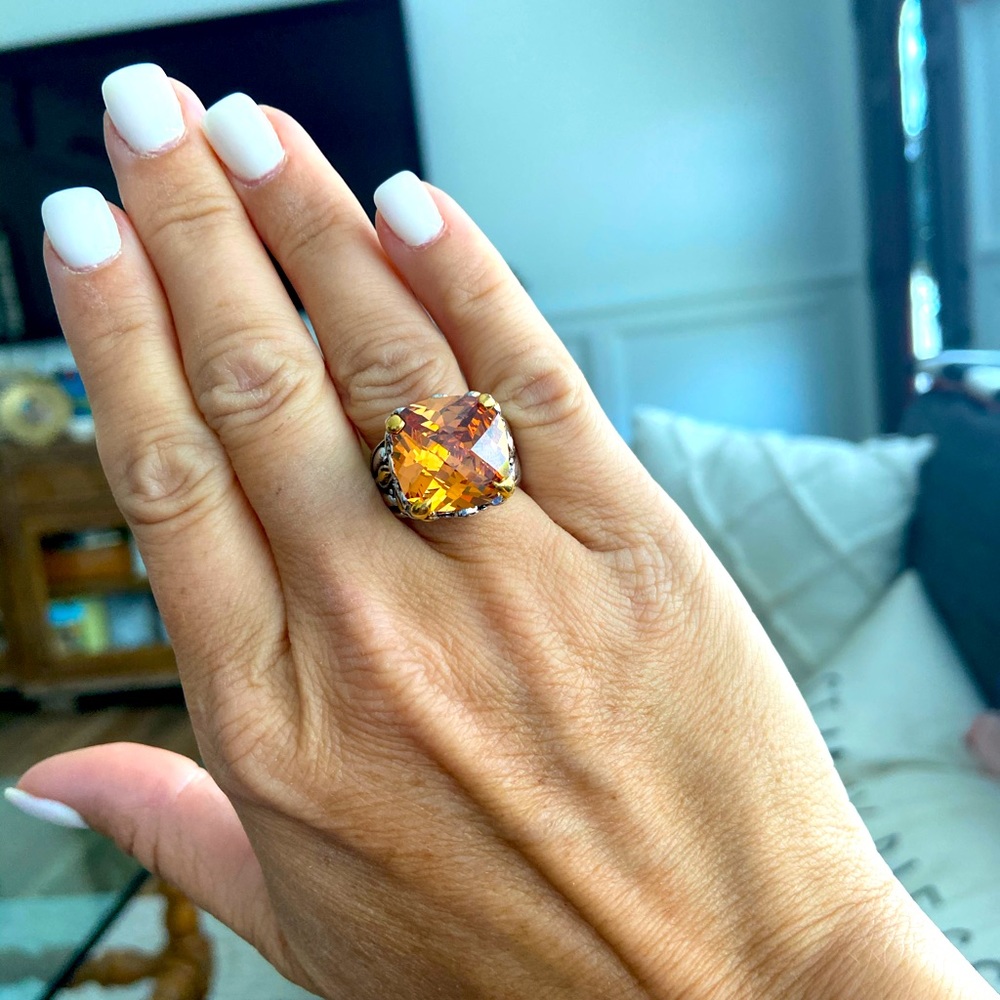 David Yurman style cocktail ring sz 6.5